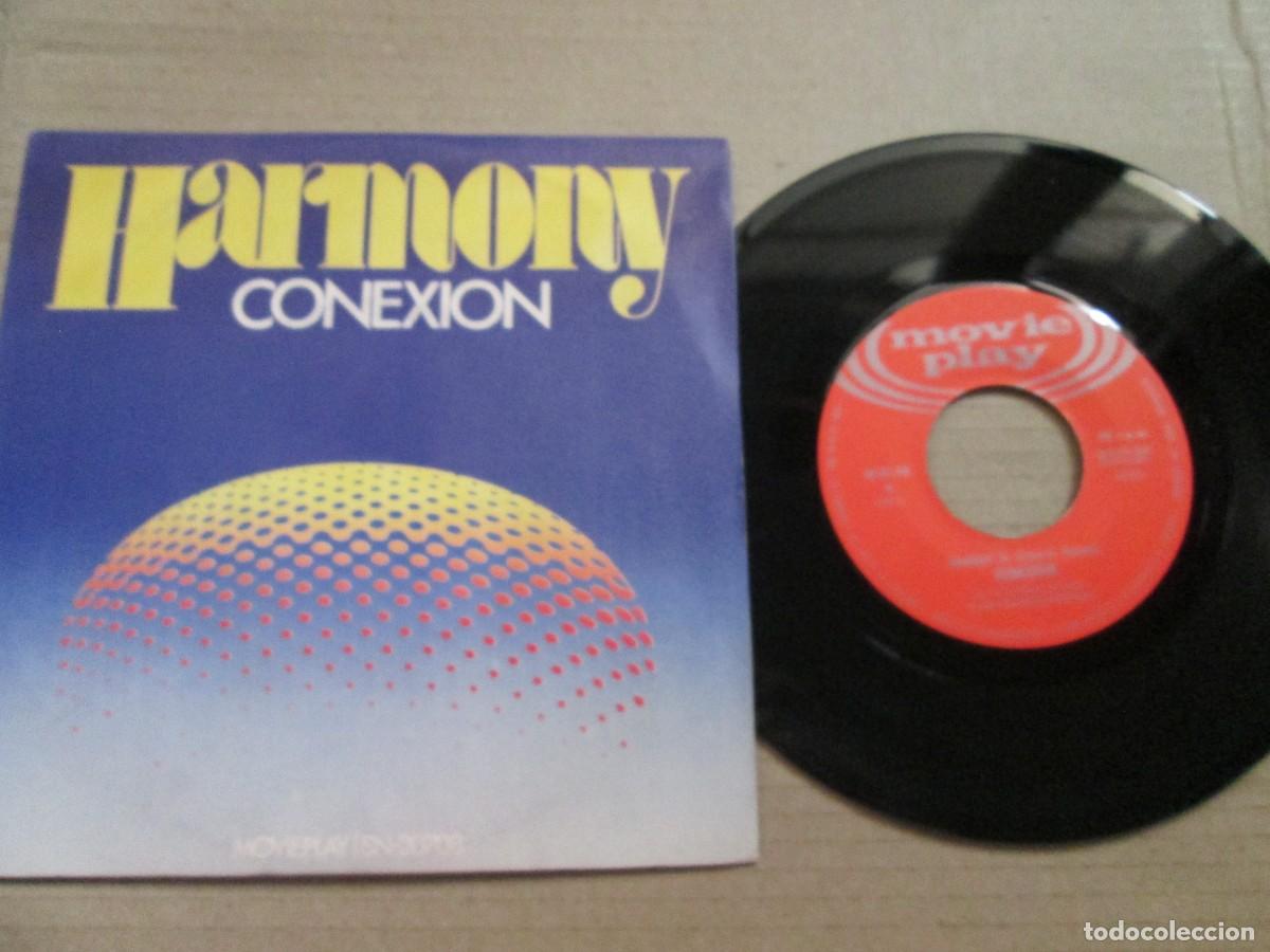 Discos de vinilo: CONEXI&Oacute;N - Harmony / Don&acute;t Cry. Single ed espa&ntilde;ola 7&rdquo; 1972. Magn&iacute;fico estado (VG+/NM)