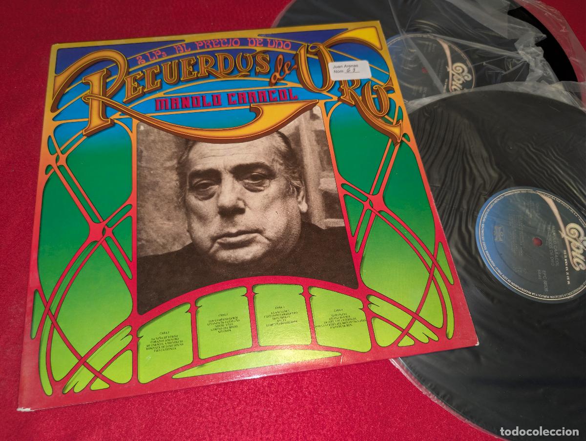 Discos de vinilo: MANOLO CARACOL Recuerdos de Oro 2LPs al precio de uno 2LP 1981 Epic GATEFOLD EX