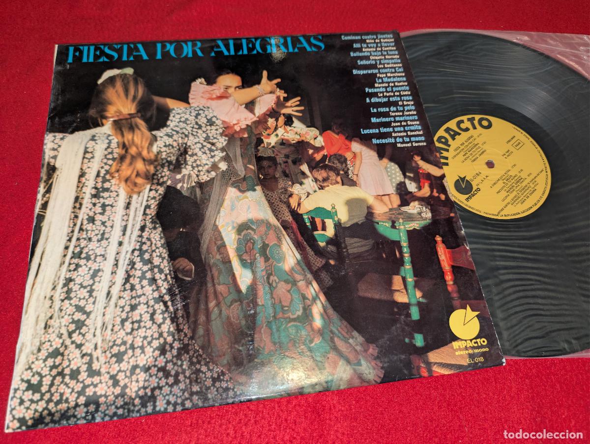 Discos de vinilo: FIESTA POR ALEGRIAS LP 1974 Impacto MARCHENA+JARE&Ntilde;O+BRUJO+GERENA+OSUNA+PERLA+RANCHAL
