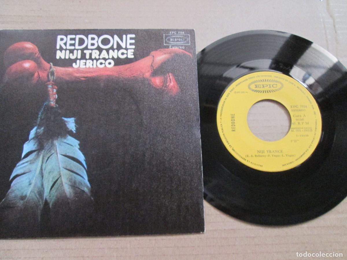 Discos de vinilo: REDBONE - Niji Trance / Jerico. Single, ed espa&ntilde;ola 7&rdquo; 1972. Magn&iacute;fico estado (VG+/NM)