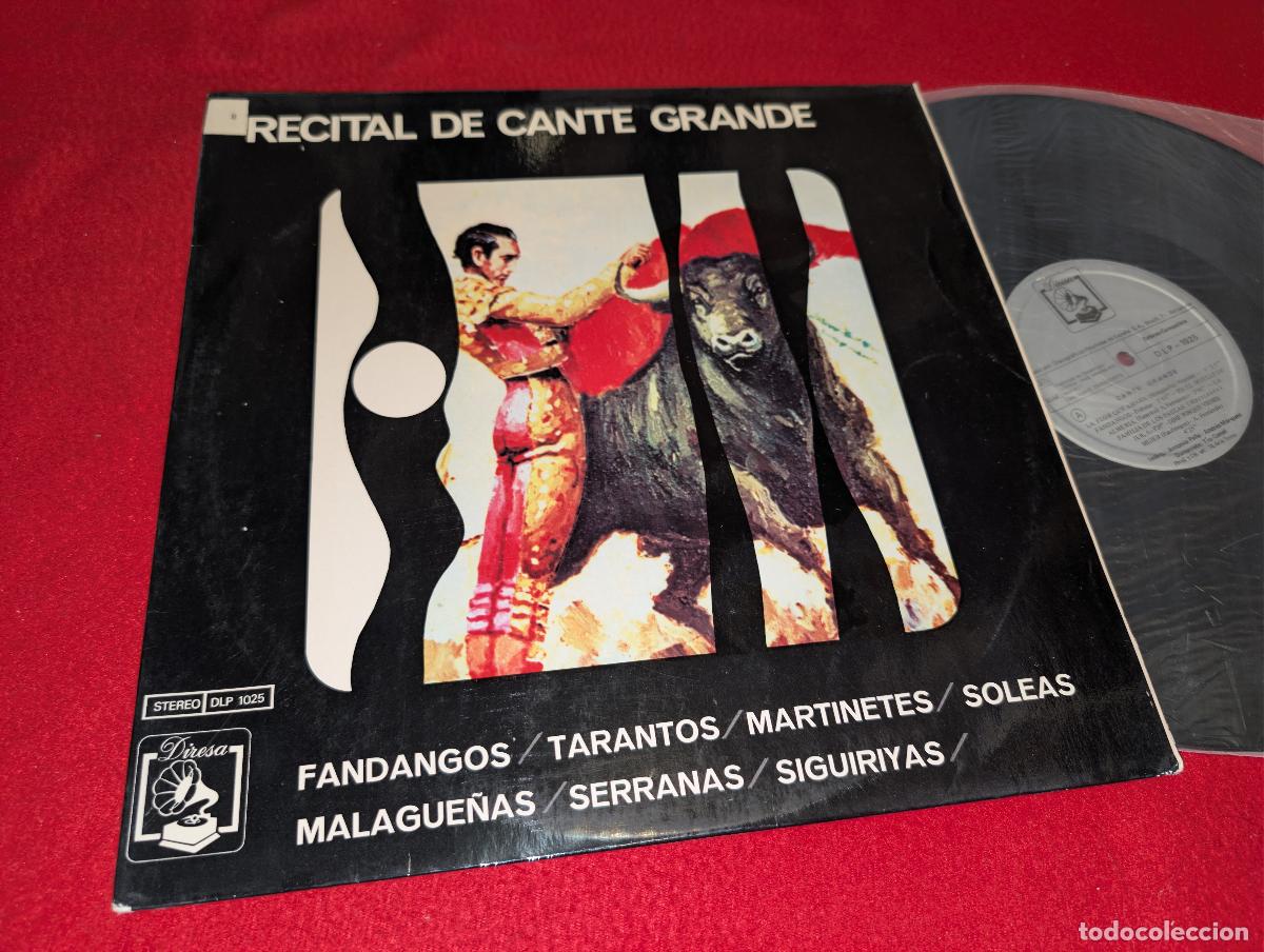 Discos de vinilo: ANTONIO PE&Ntilde;A + ANDRES MARQUEZ & TIO CANAL guitarra Recital de Cante Grande LP