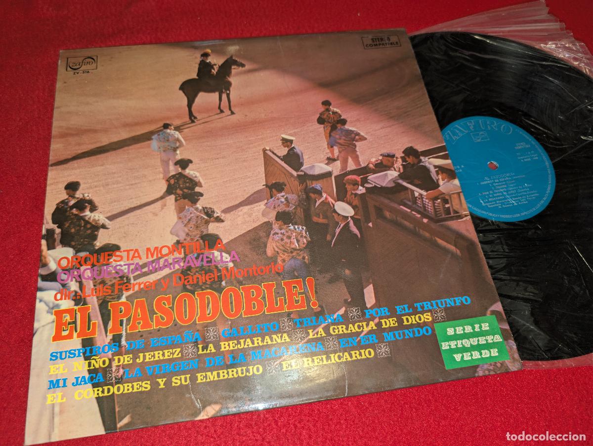Discos de vinilo: ORQ. MONTILLA + ORQ.MARAVELLA Ferrer+Montorio EL PASODOBLE LP 1969 Zafiro EX