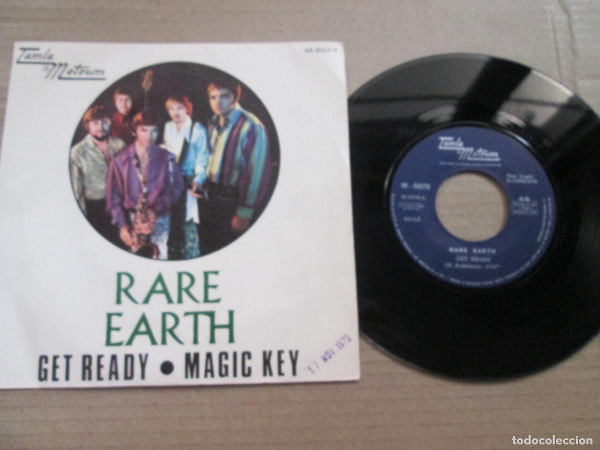 Discos de vinilo: RARE EARTH - Get Ready / Magic Key. Single, ed espa&ntilde;ola 7&rdquo; 1970. Magn&iacute;fico estado (VG+/NM)