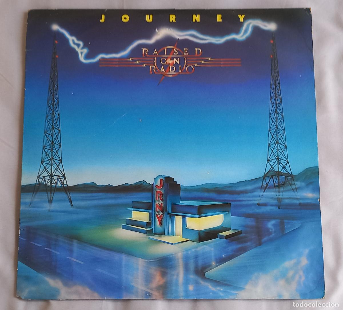 Discos de vinilo: Journey &ndash; Raised On Radio. CBS 26902. UK 1986. Vinilo. LP.