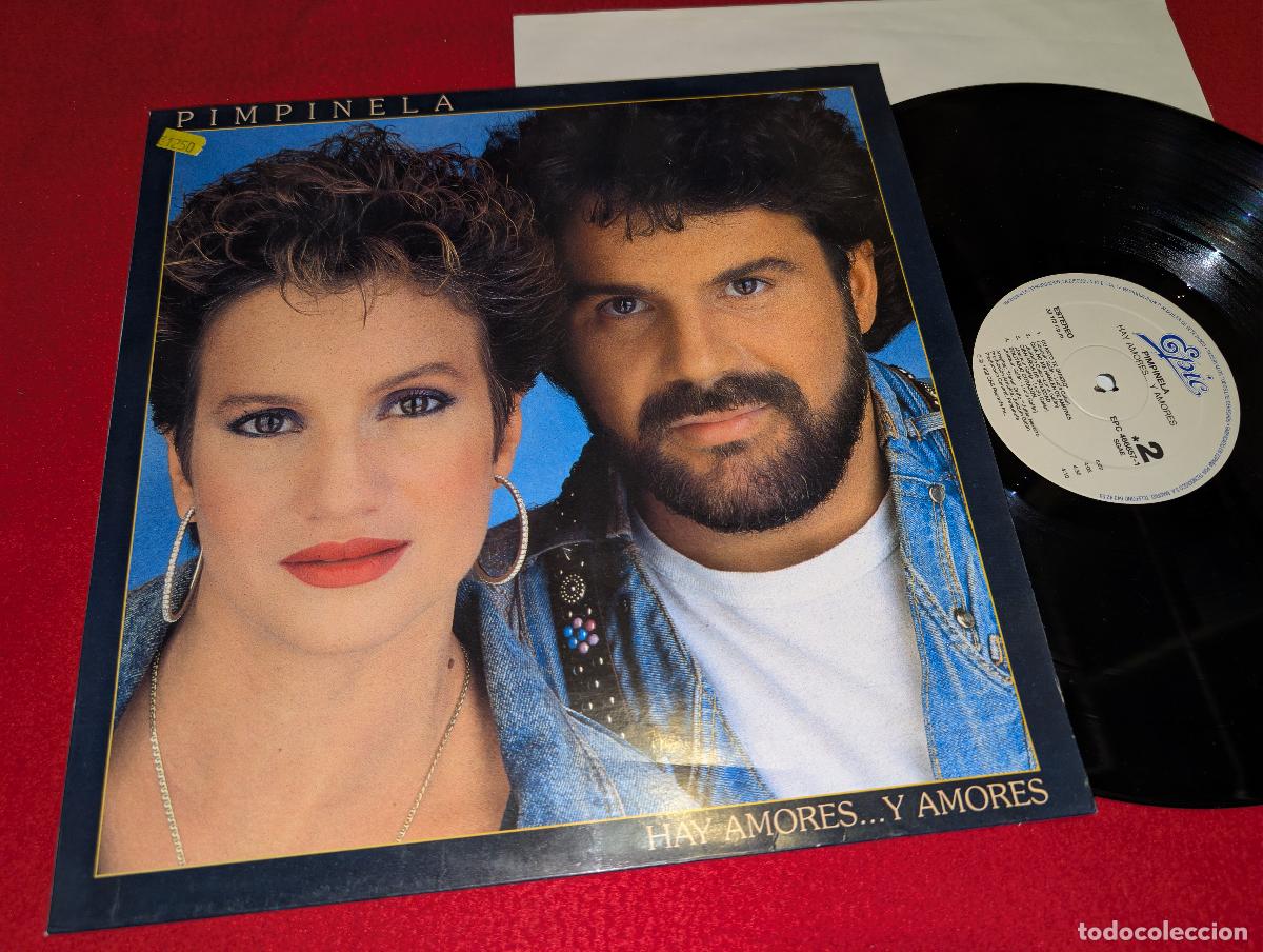 Discos de vinilo: PIMPINELA Hay amores...y amores LP 1990 Epic ESPA&Ntilde;A SPAIN
