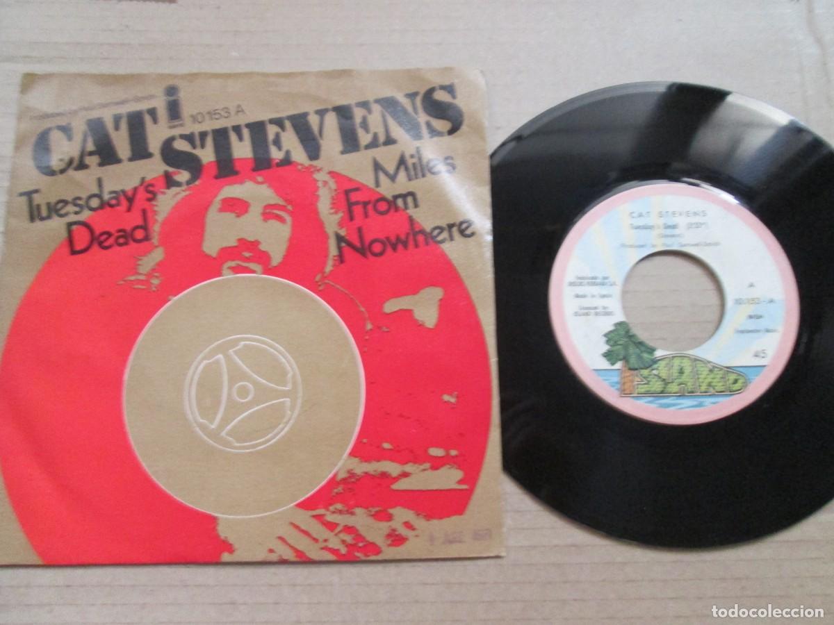 Discos de vinilo: CAT STEVENS - Tuesday&acute;s Dead / Miles from Nowhere. Single, ed espa&ntilde;ola 7&rdquo; 1971. Muy buen estado VG+