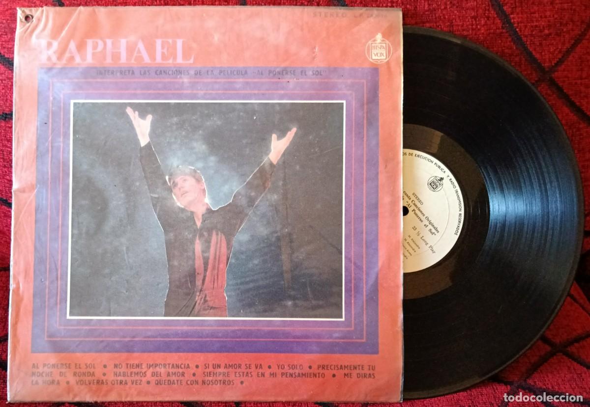 Discos de vinilo: RAPHAEL Interpreta Las Canciones De La Pelicula &rdquo;Al Ponerse El Sol&rdquo; COLOMBIA LP VINILO