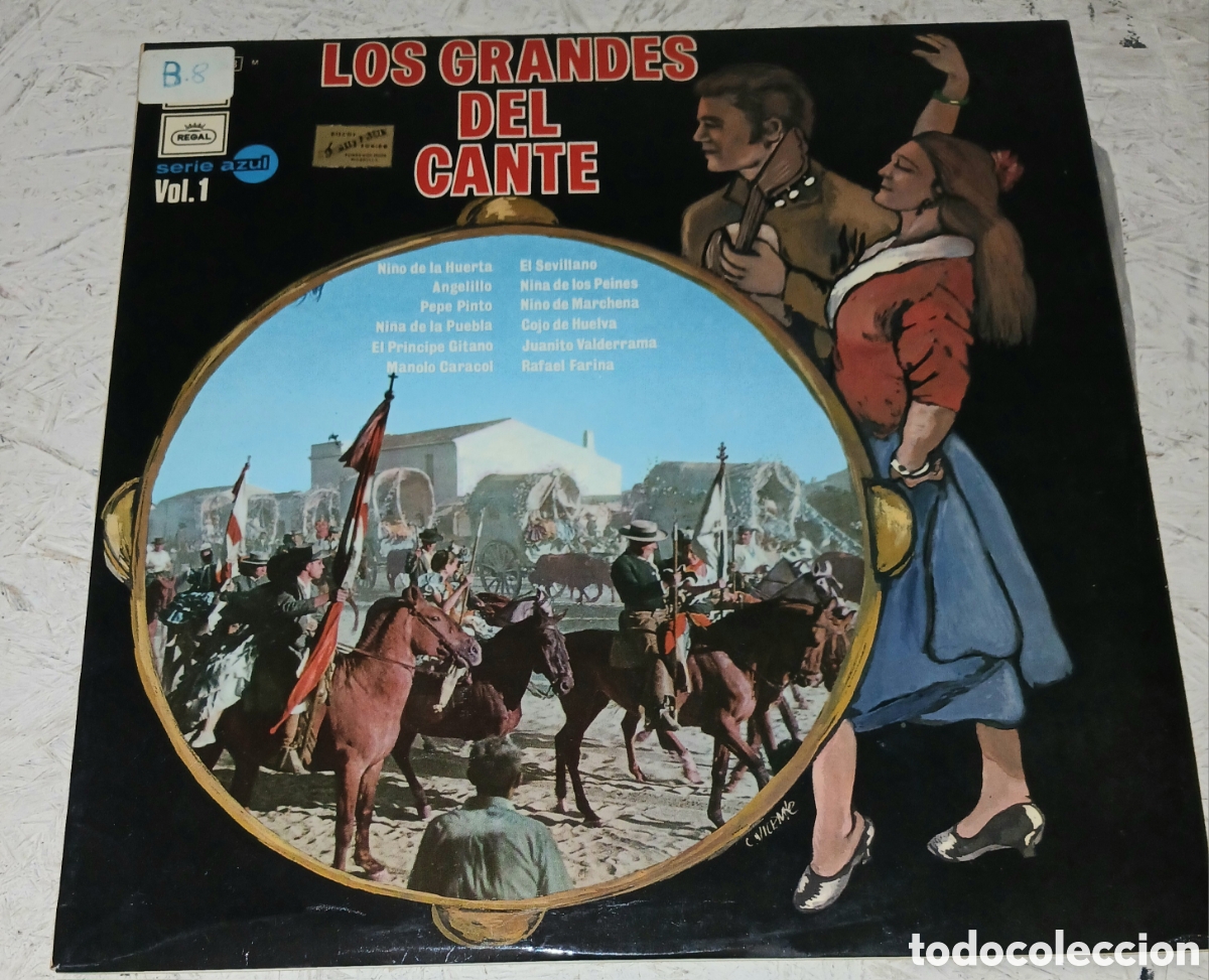 Discos de vinilo: Los Grandes del Cante 1971 Vol. 1 Ni&ntilde;o de la Huerta, Angelillo, Manolo Caracol, Ni&ntilde;a de los Peines.
