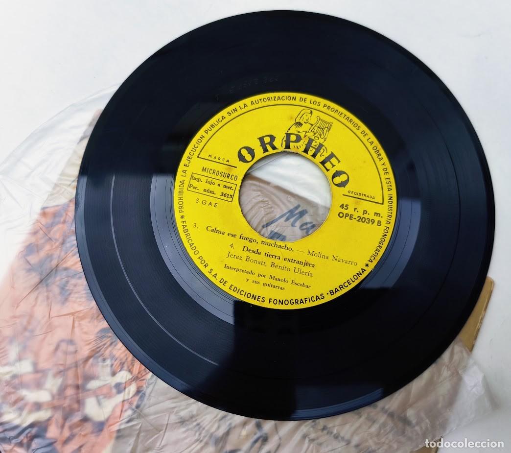 Discos de vinilo: Manolo Escobar. ORPHEO 1958. - Foto 3