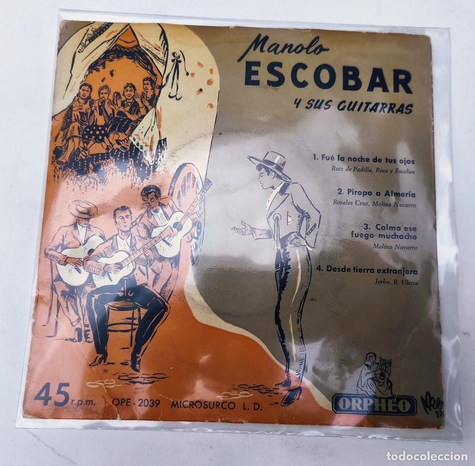 Discos de vinilo: Manolo Escobar. ORPHEO 1958. - Foto 5