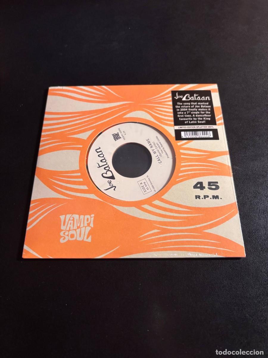 Discos de vinilo: Joe Bataan Call My Name Disco de vinilo splatter EP single 7&rdquo; latin funk soul