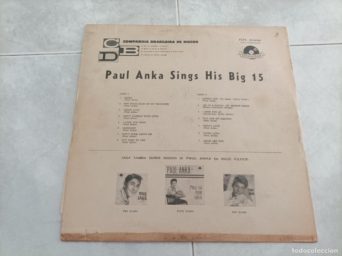 Discos de vinilo: Paul Anka Lp Brasil-LEER- - Foto 2