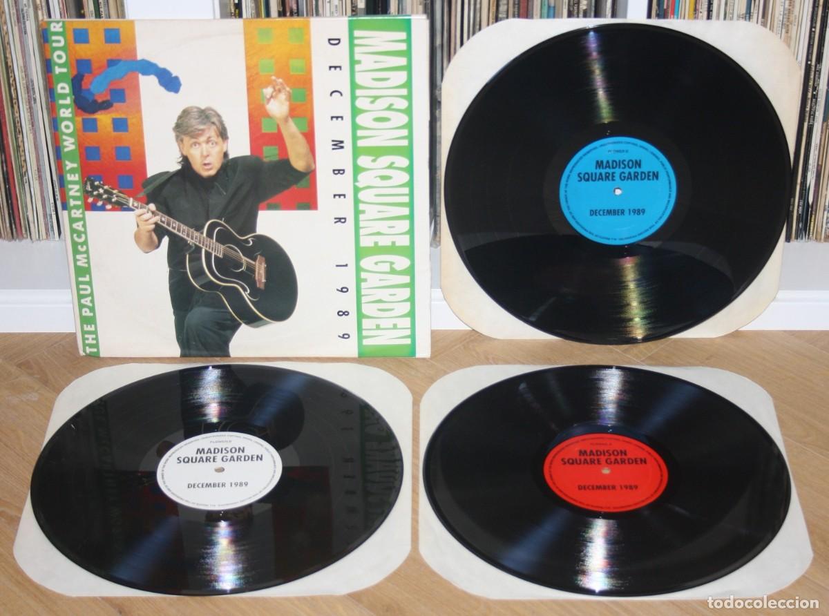 Discos de vinilo: PAUL McCARTNEY - 3x LP Madison Square Garden December 1989 - Live World Tour - Beatles Vinilo RARO