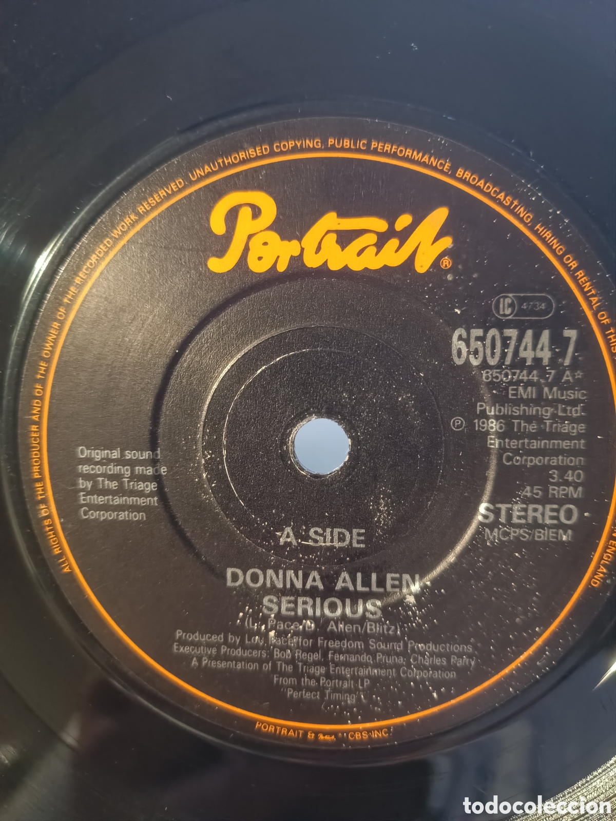 Discos de vinilo: Donna Allen &ndash; Serious (SIngle, Funk)