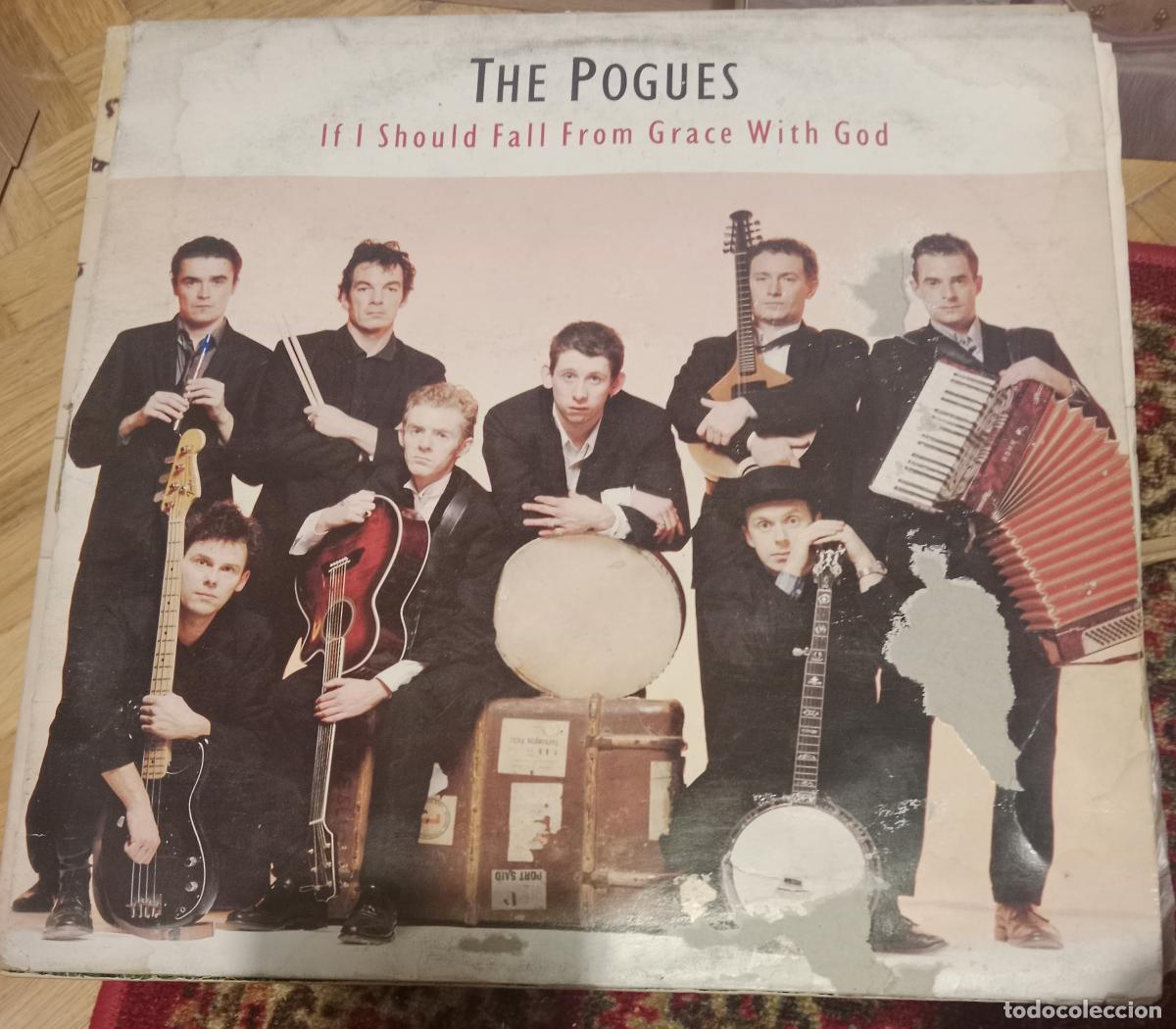 Discos de vinilo: The Pogues - If I should fall... Lp Espa&ntilde;a 1988