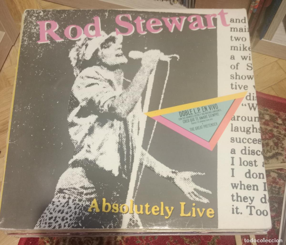 Discos de vinilo: Rdo Stewart - Absolutely live Doble Lp