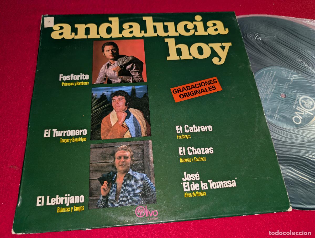 Discos de vinilo: ANDALUCIA HOY LP 1979 Olivo FOSFORITO+TURRONERO+LEBRIJANO+CABRERO+CHOZAS+EL DE TOMASA