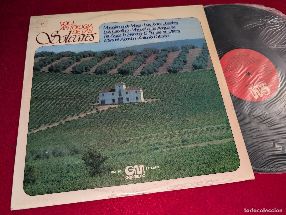 Discos de vinilo: ANTOLOGIA DE LAS SOLEARES LP 1977 Algodon+Calzones+Utrera+Piri&ntilde;aca+Caballero+Joselero++