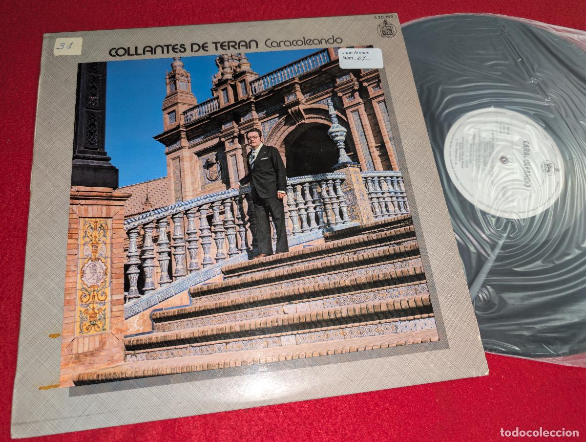 Discos de vinilo: COLLANTES DE TERAN & FELIX UTRERA + MANUEL CARMONA Caracoleando LP 1978 Hispavox EX