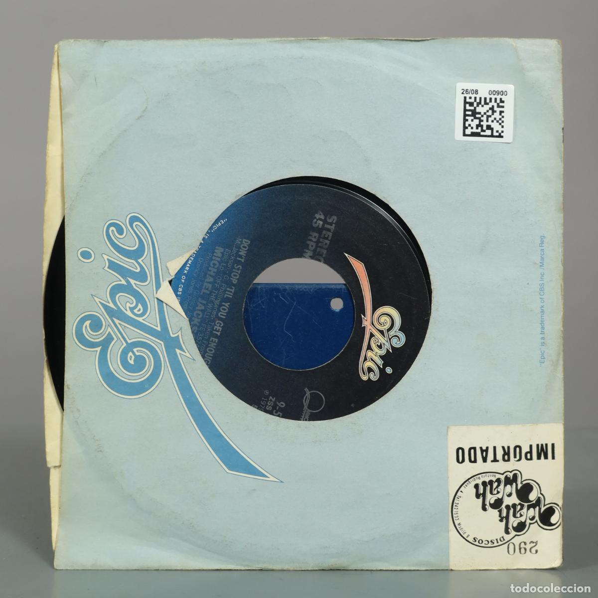 Discos de vinilo: SINGLE. Dont Stop Til You Get Enough / I Cant Help It - Michael Jackson - Foto 2