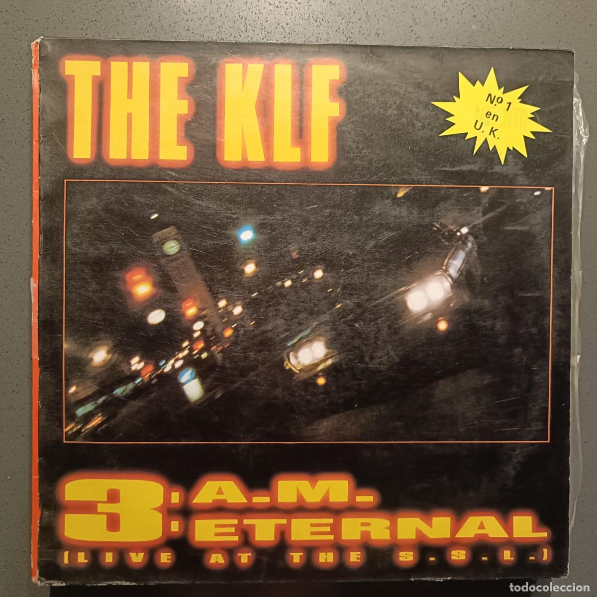 Disques de vinyle: The KLF - 3 A. M. Eternal - Maxi Single Blanco y Negro Music 1991