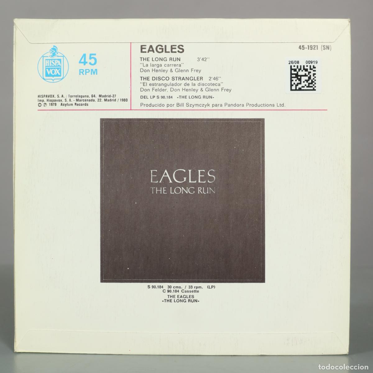 Discos de vinilo: SINGLE. The Long Run - Eagles - Foto 2