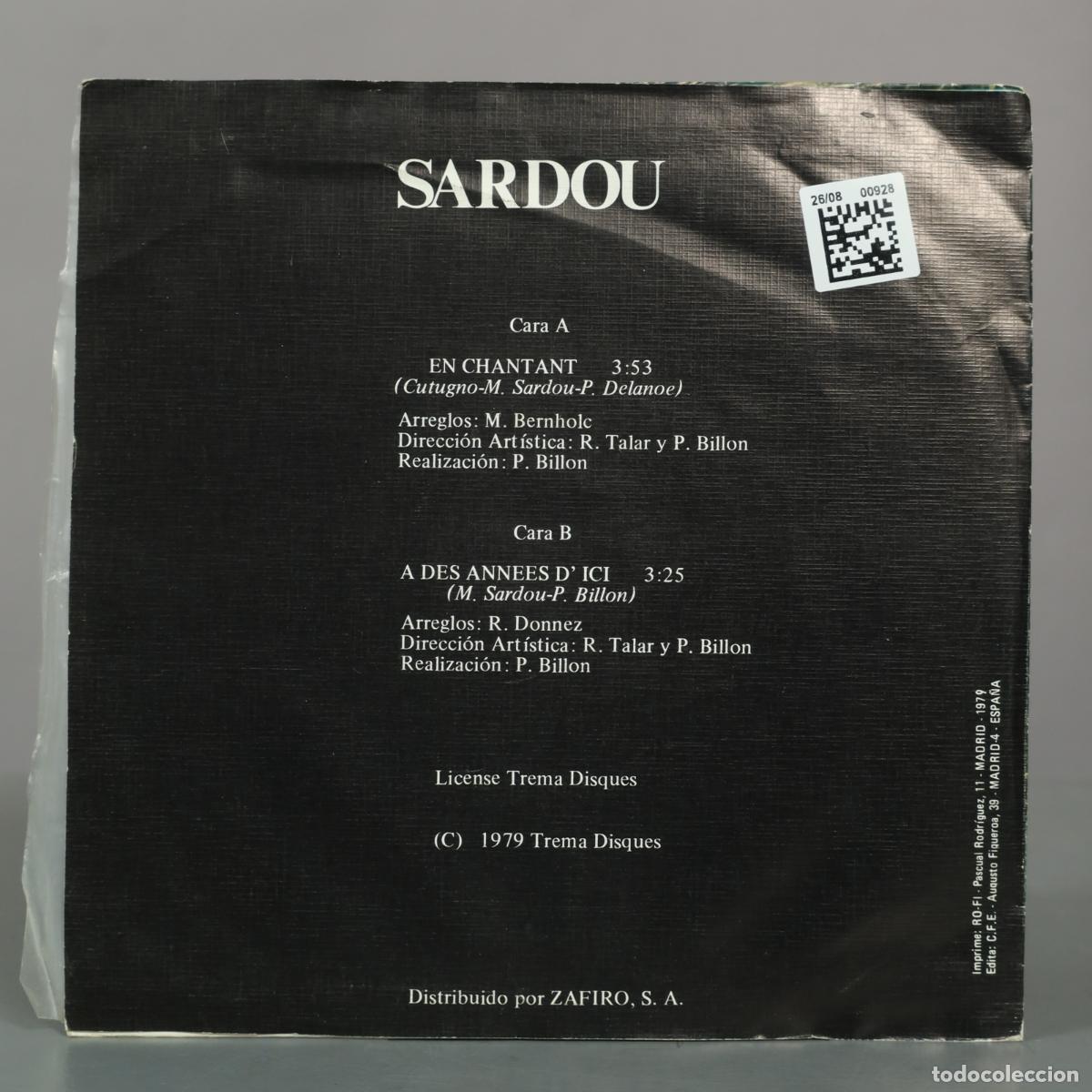 Discos de vinilo: SINGLE. En Chantant - Michel Sardou - Foto 2