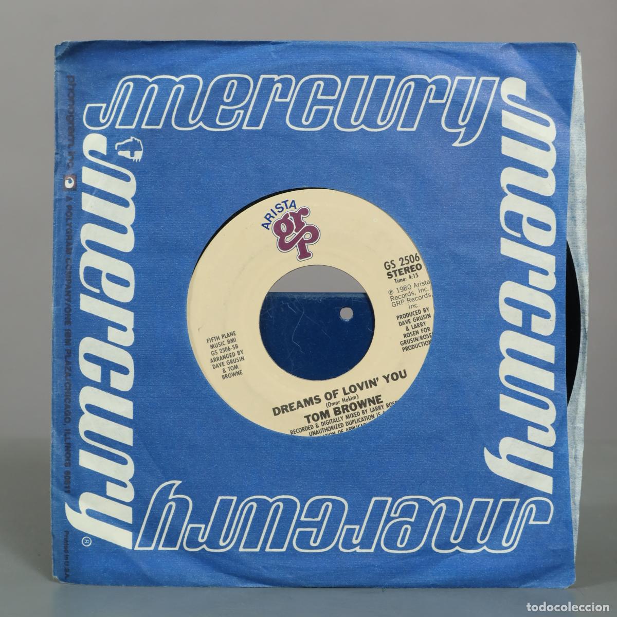 Discos de vinilo: SINGLE. Funkin' For Jamaica (N.Y.) / Dreams Of Lovin' You - Tom Browne
