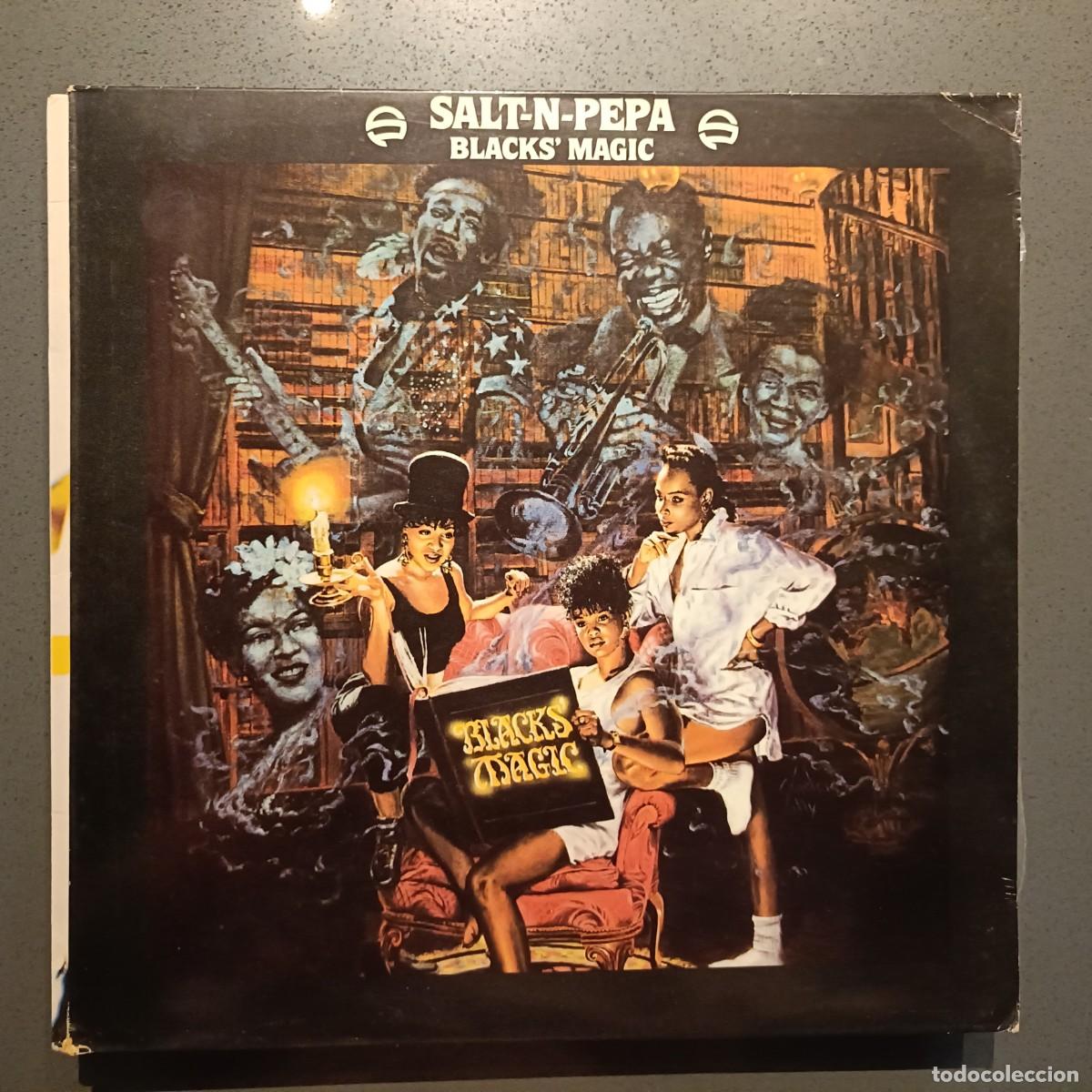 Discos de vinilo: Salt-N-Pepa - Blacks&acute; Magic - LP. A Division Of London Records 1990