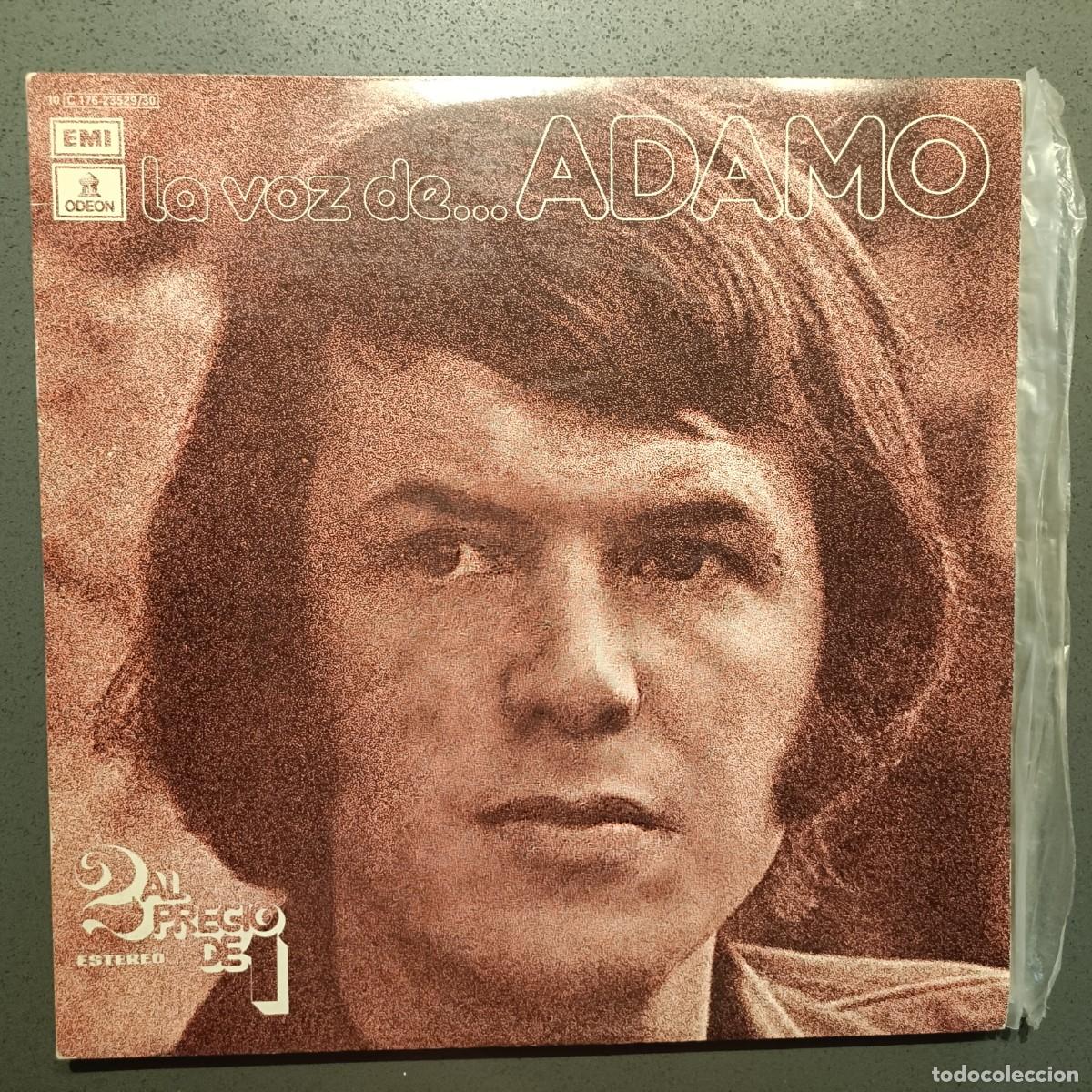Discos de vinilo: Adamo - La Voz de ... Adamo - Doble LP. sello Odeon 1977