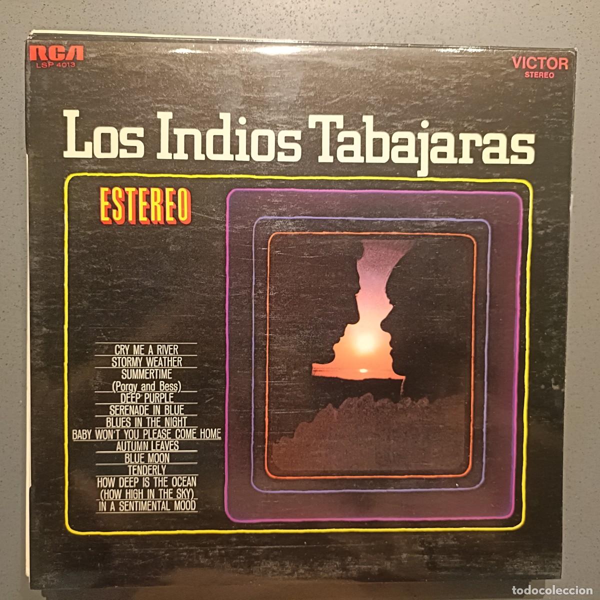Discos de vinilo: Los Indios Tabajaras - Cry Me A River, Stormy Weather, Deep Purple, ... - LP. sello RCA 1970