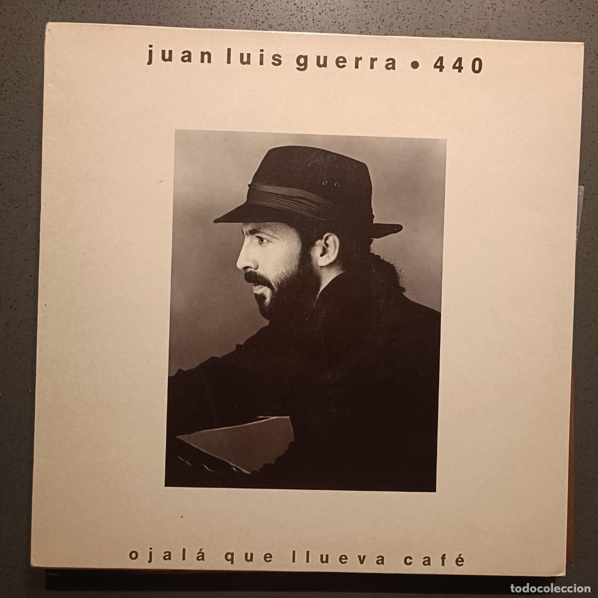 Discos de vinilo: Juan Luis Guerra y 440 - Ojal&aacute; que llueva caf&eacute; - LP. sello Karen 1990
