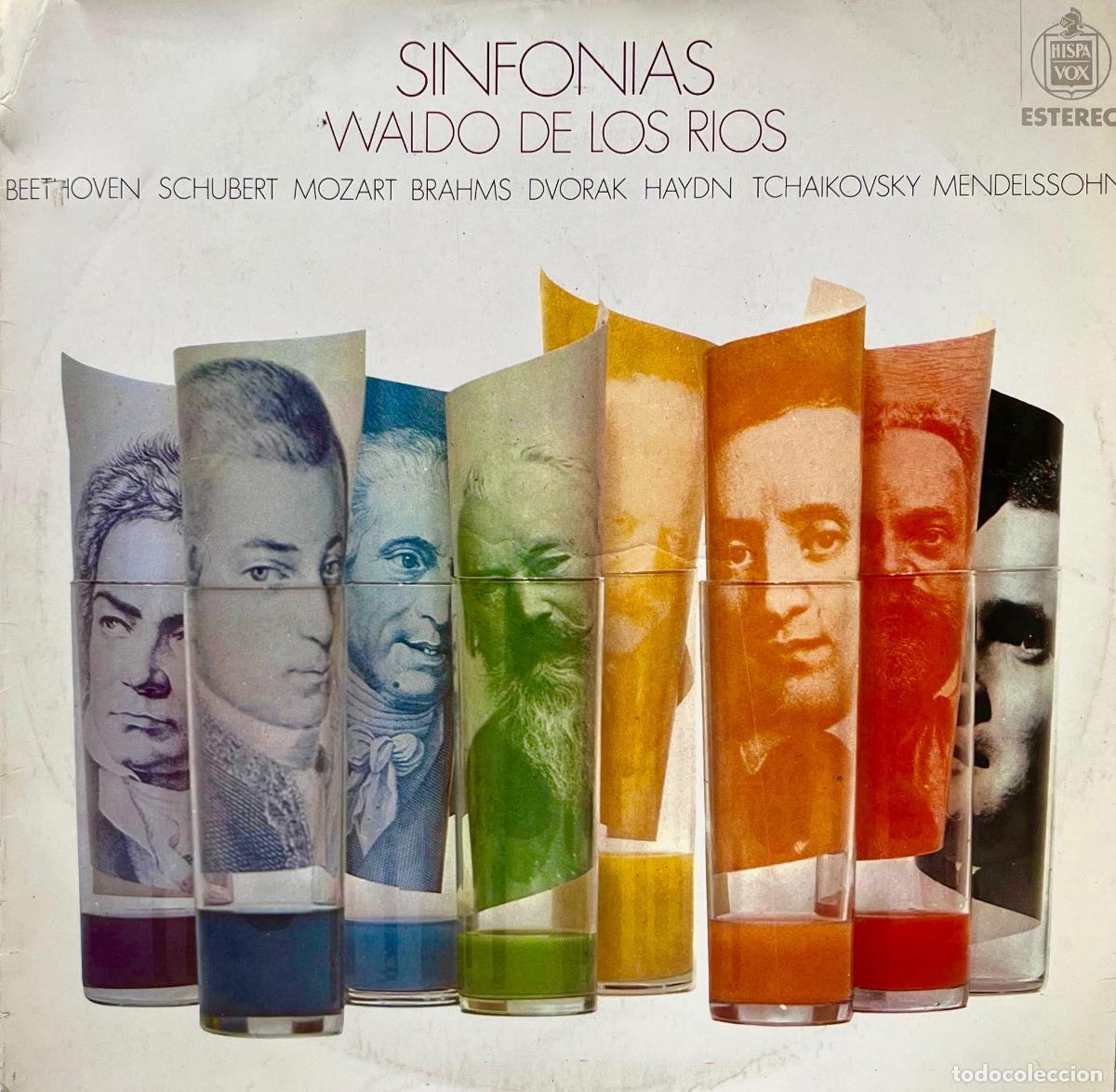Discos de vinilo: WALDO DE LOS RIOS. SINFONIAS. MOZART. BEETHOVEN. HAYDN. BRAHMS... LP ORIGINAL ESPA&Ntilde;A 1970