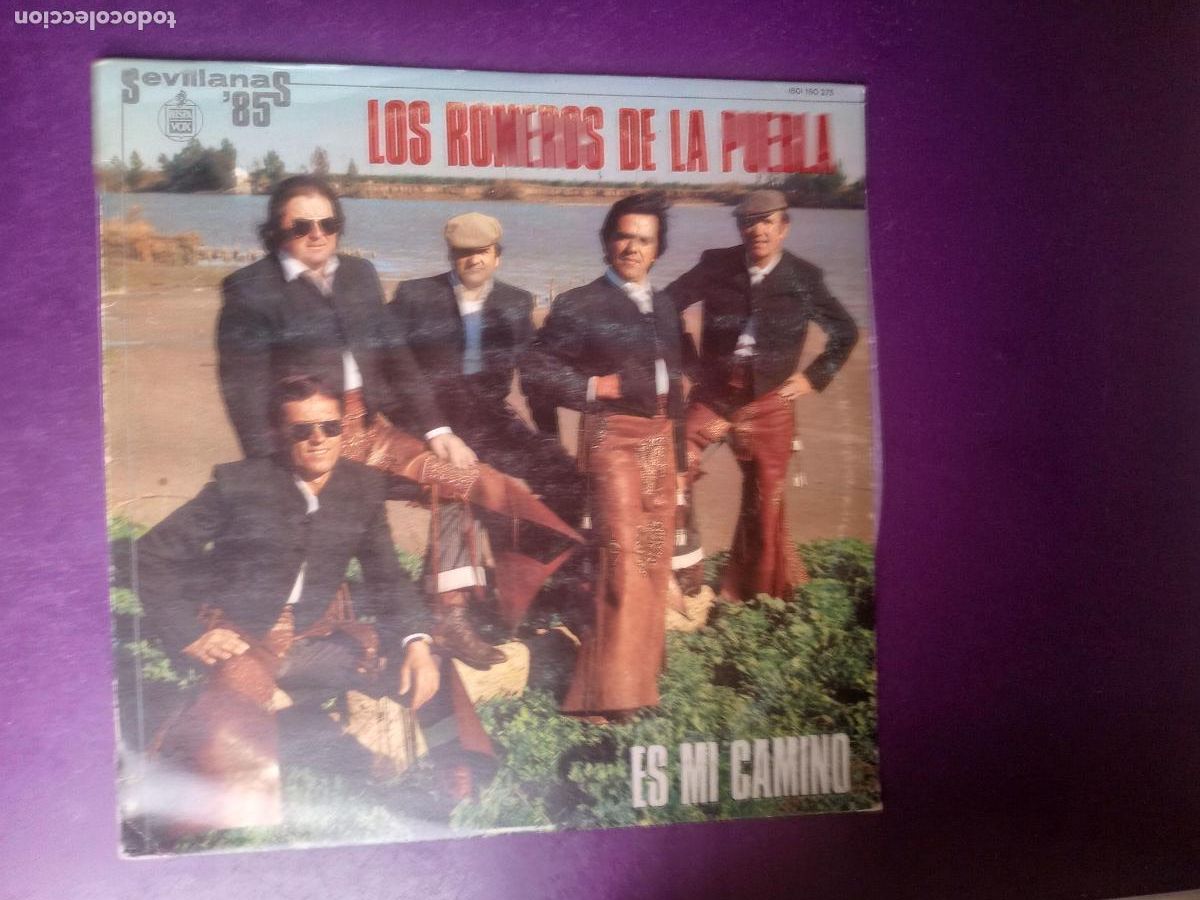 Discos de vinilo: LOS ROMEROS DE LA PUEBLA - ES MI CAMINO - LP HISPAVOX 1985 - SEVILLANAS Y RUMBAS - SIN APENAS USO
