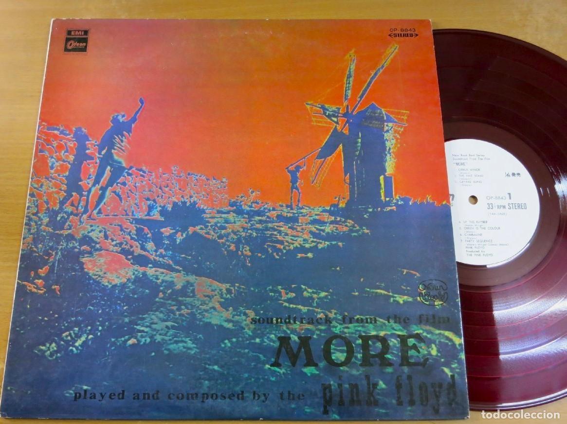 Discos de vinilo: Pink Floyd - &ldquo;MORE&rdquo; / ULTRA RARE JAPAN PROMO RED VINYL