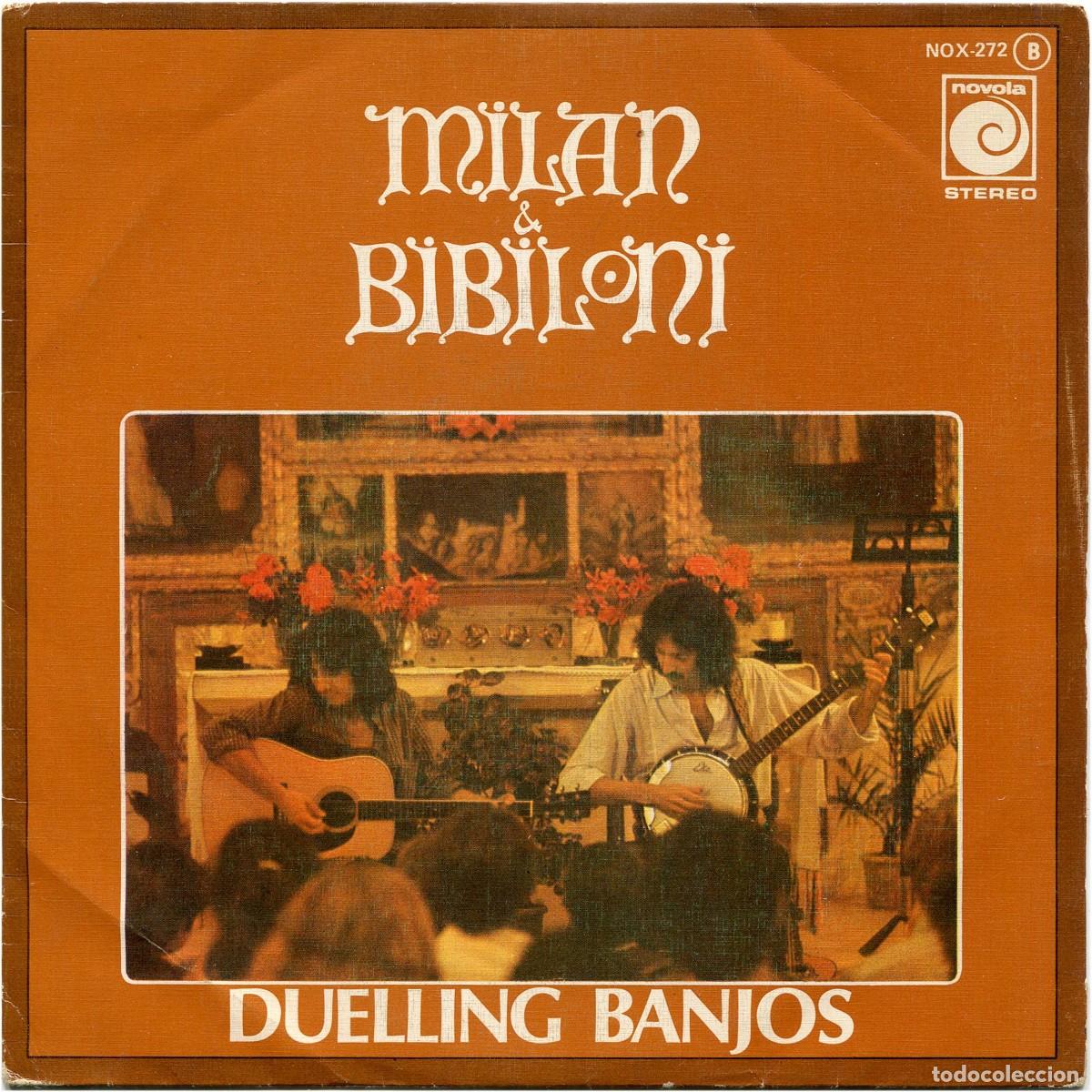 Discos de vinilo: Milan & Bibiloni &ndash; Duelling Banjos - SG Spain 1977 - Novola NOX-272 - EX/VG+