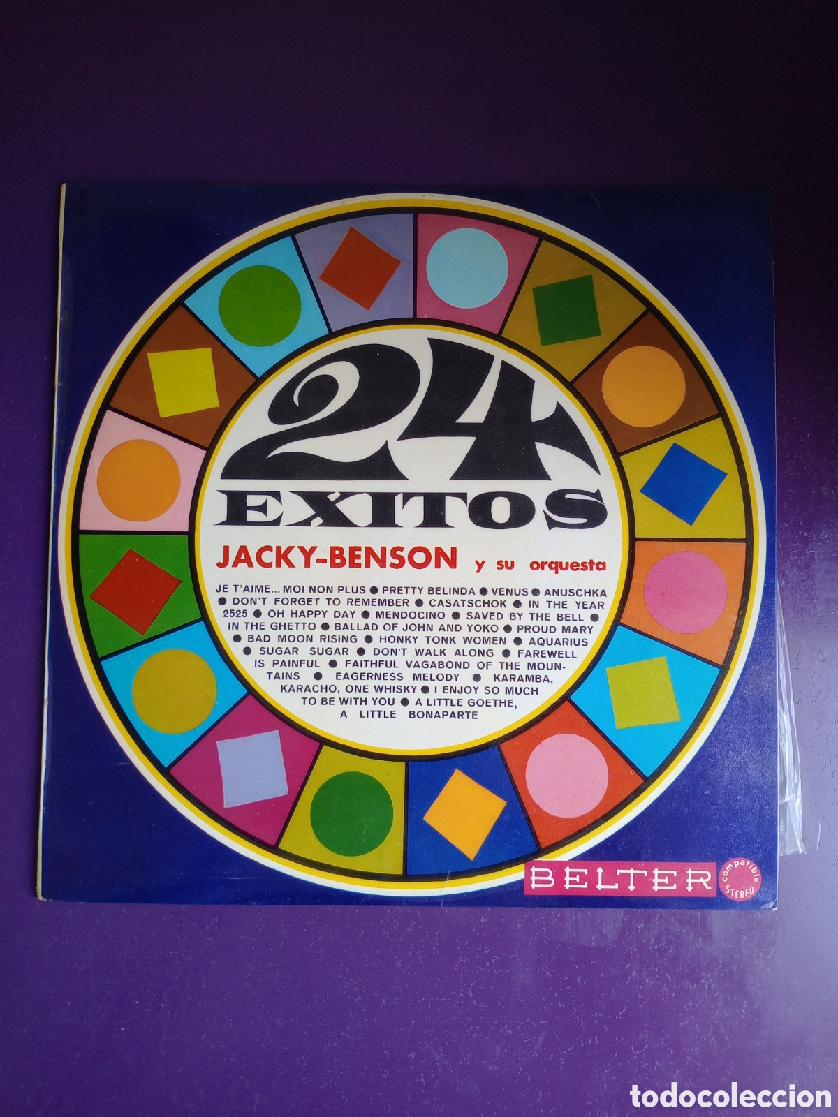 Discos de vinilo: Jacky-Benson Y Su Orquesta &ndash; 24 &Eacute;xitos - LP BELTER 1970 - LOUNGE, POP MOD JAZZ,