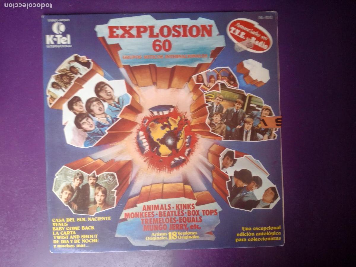Discos de vinilo: EXPLOSION 60 - LP K-TEL 1978 - BEATLES, BYRDS, KINKS, ANIMALS, SMALL FACES, STATUS QUO, HOLLIES, ET