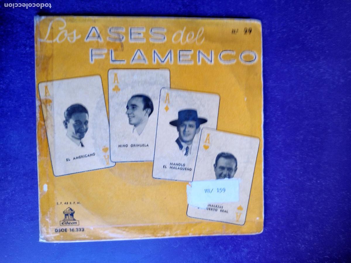 Discos de vinilo: LOS ASES DEL FLAMENCO N&ordm; 29 - EP EMI 1960 - NI&Ntilde;O ORIHUELA, CANALEJAS, EL AMERICANO, MALAGUE&Ntilde;O