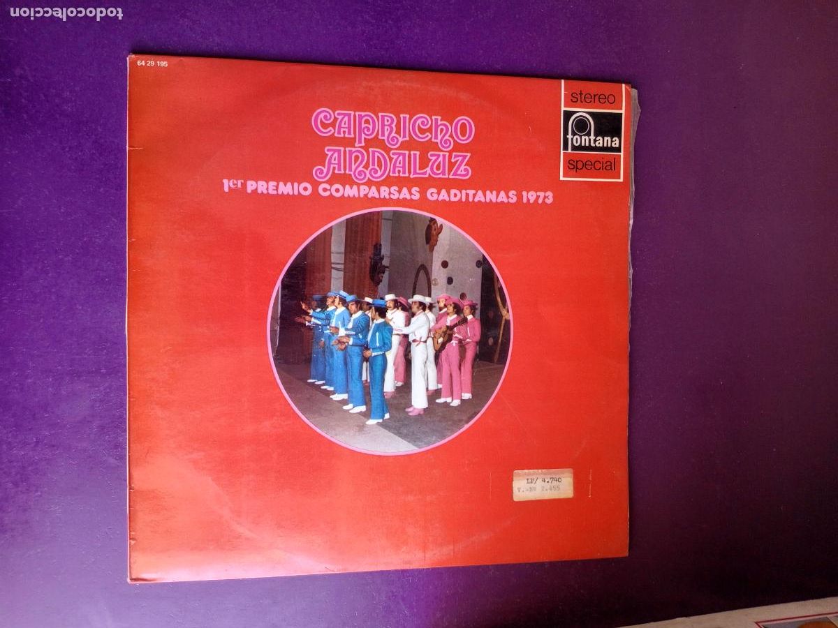 Discos de vinilo: Capricho Andaluz &lrm;&ndash; 1er Premio Comparsas Gaditanas 1973 - LP FONTANA 1973 - CARNAVAL CADIZ CHIRIGOTA