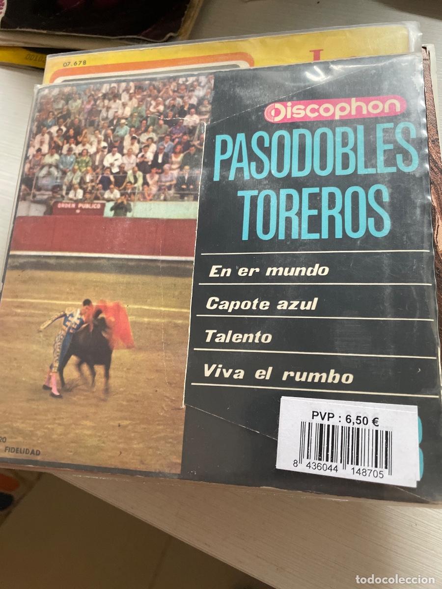 Discos de vinilo: Pasodobles toreros en er mundo single - Foto 2