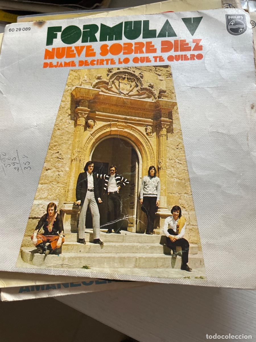 Discos de vinilo: F&oacute;rmula v nueve sobre diez single - Foto 1