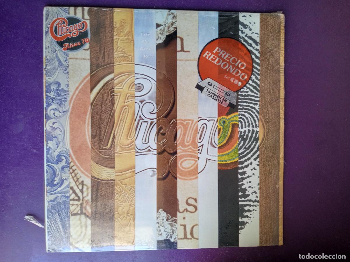 Discos de vinilo: Chicago &ndash; Take Me Back To Chicago - LP CBS 1986 - PRECINTADO - RECOP EXITOS 1&ordf; EPOCA