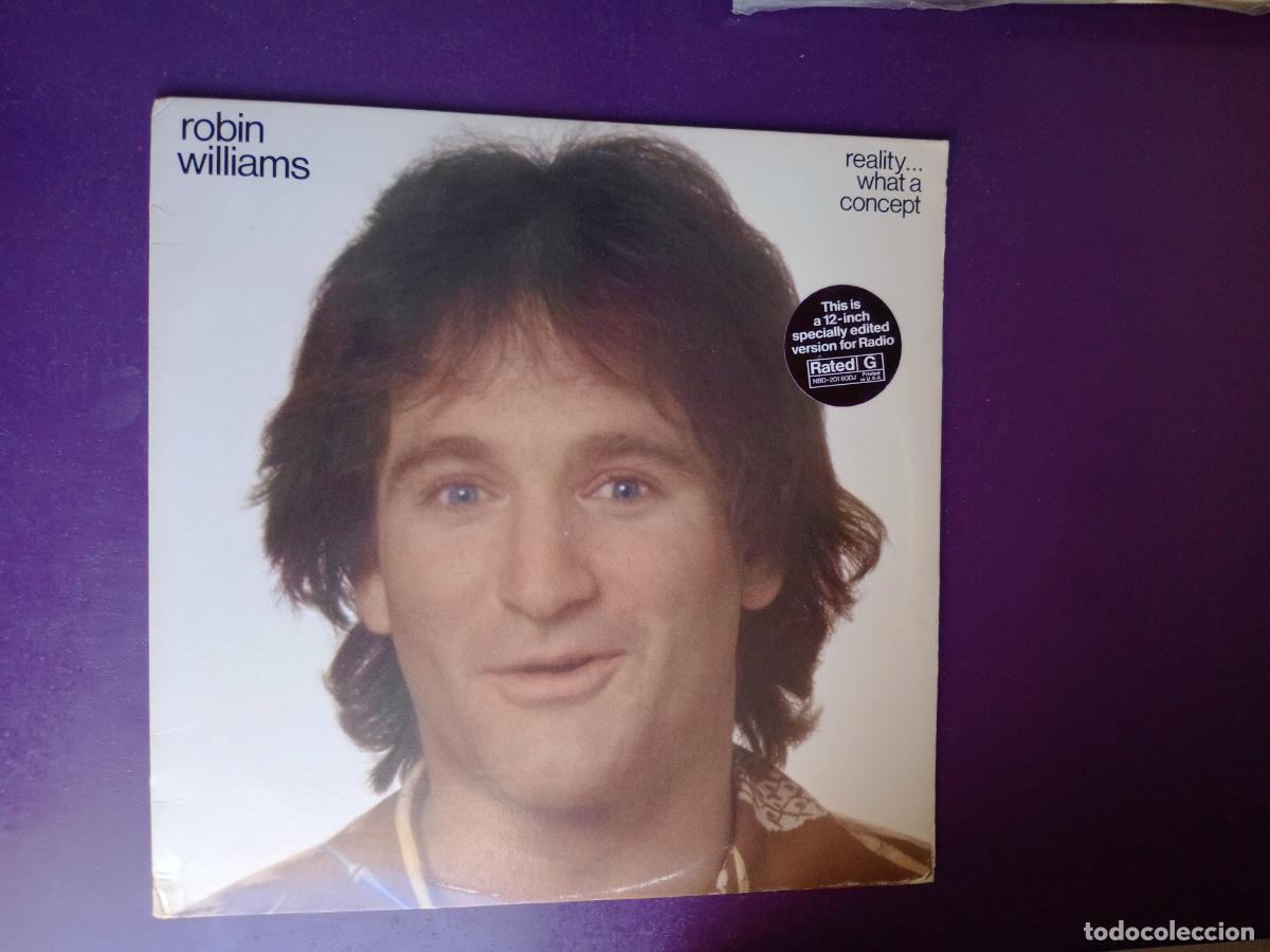 Discos de vinilo: Robin Williams &ndash; Reality...What A Concept - LP CASABLANCA 1979 - MONOLOGOS HUMOR - CINE