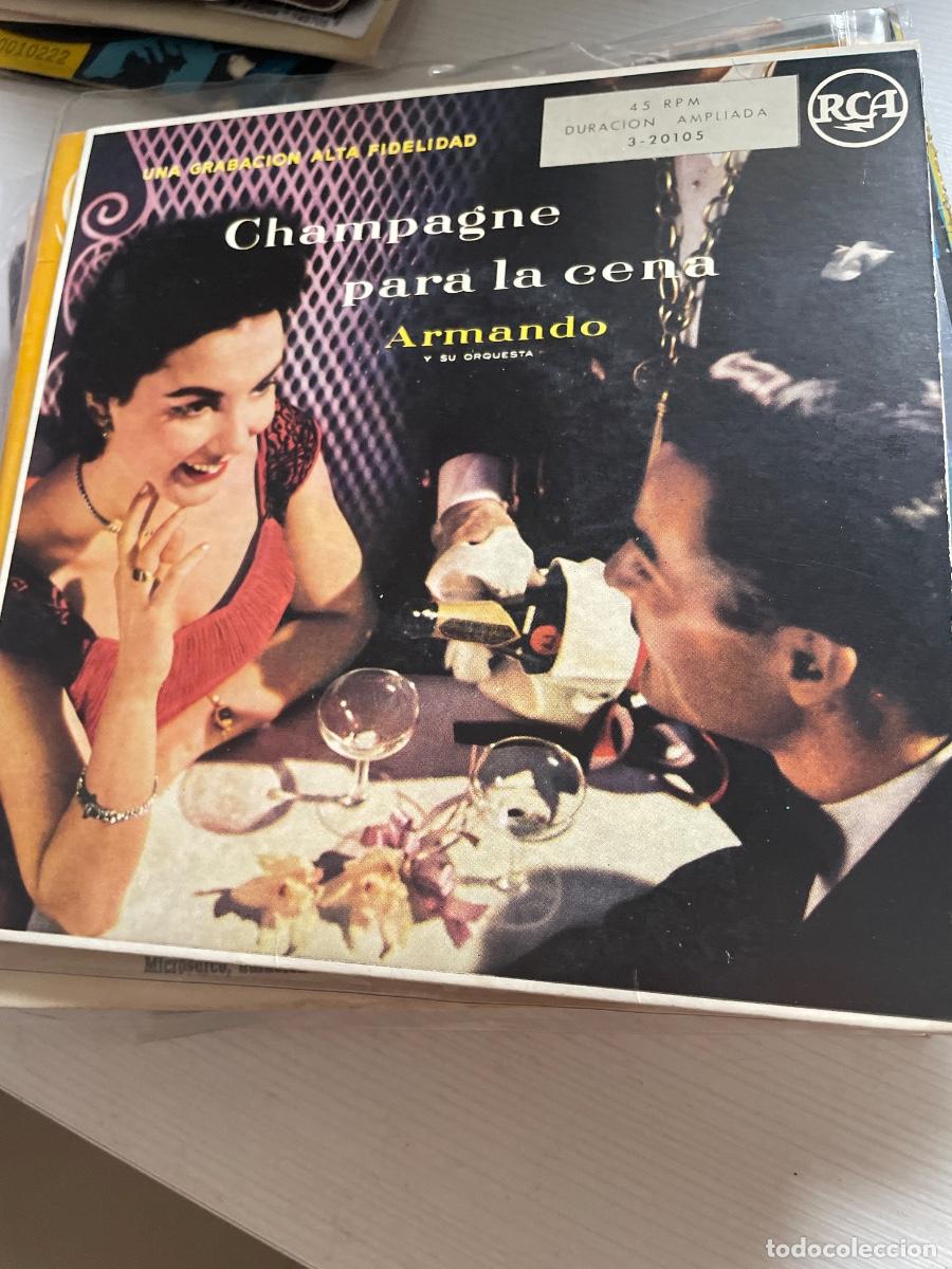 Discos de vinilo: Champagne para la cena armando single - Foto 1