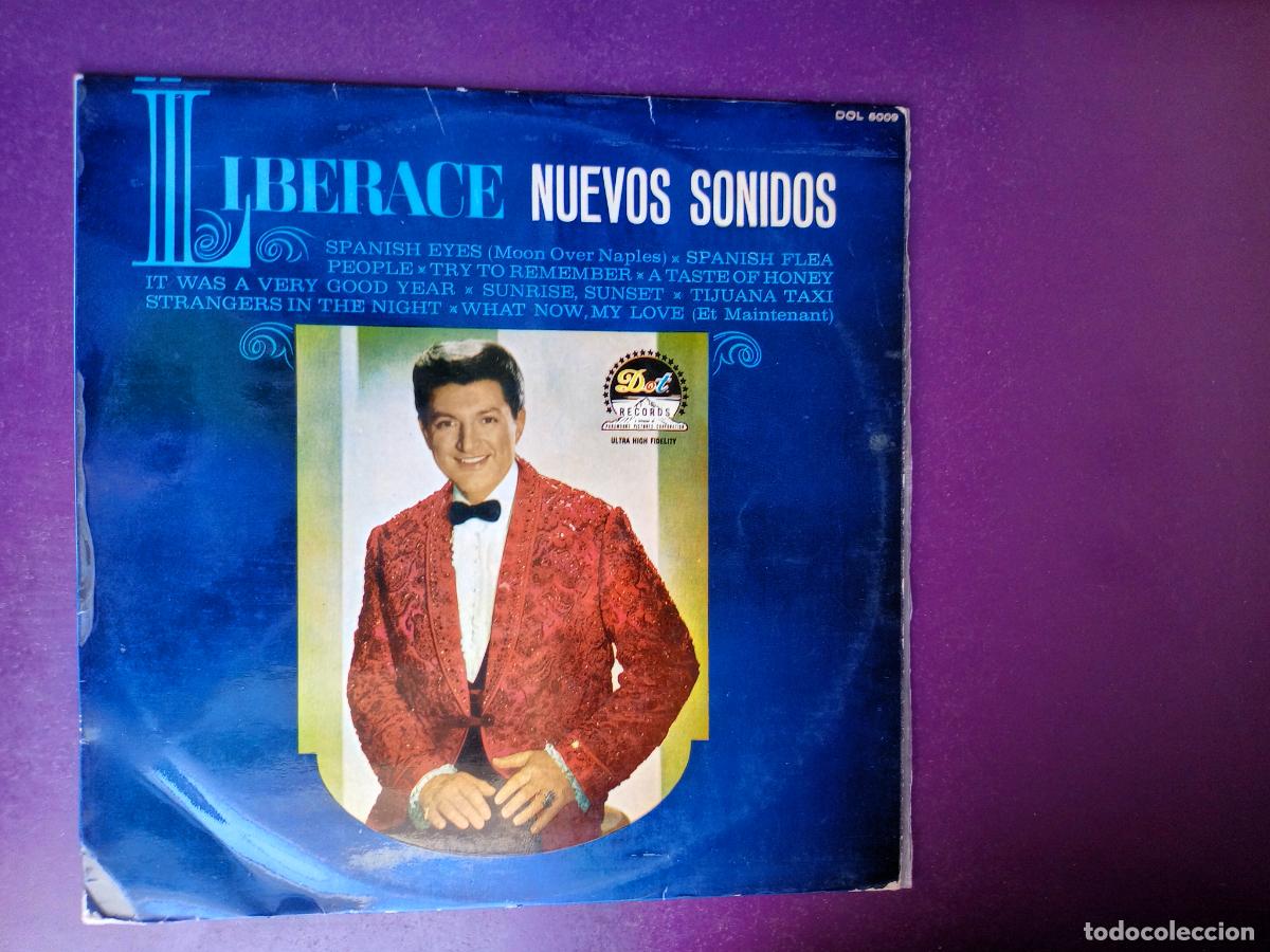 Discos de vinilo: LIBERACE - NUEVOS SONIDOS - LP DOT RCA 1966 - LOUNGE GAY POP 60'S - SIN APENAS USO