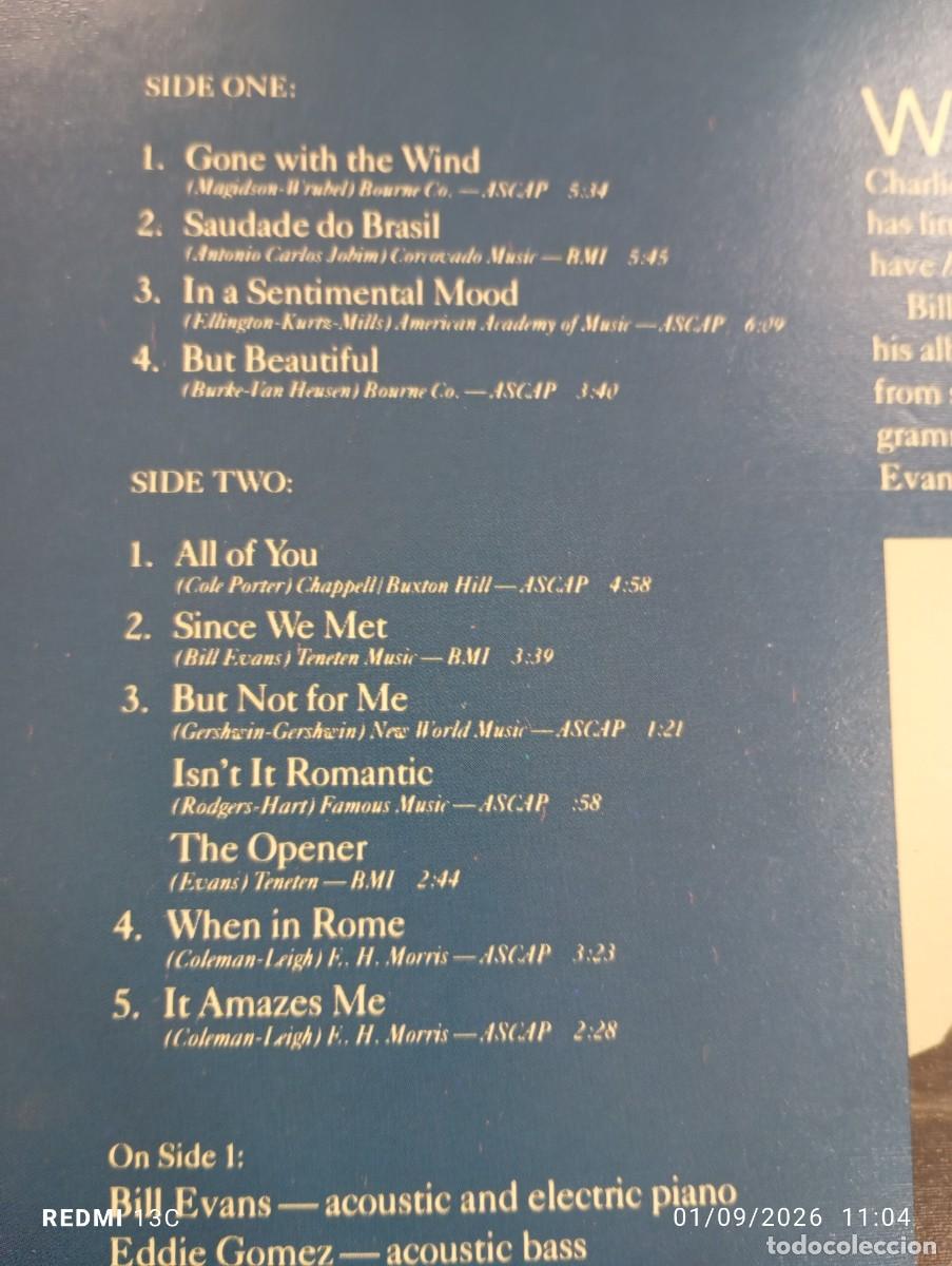 Discos de vinilo: Lp - Bill Evans - Eloquence Excelente copia - Foto 3