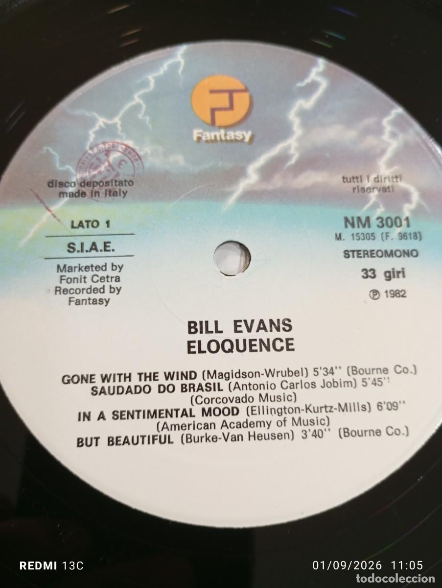 Discos de vinilo: Lp - Bill Evans - Eloquence Excelente copia - Foto 4