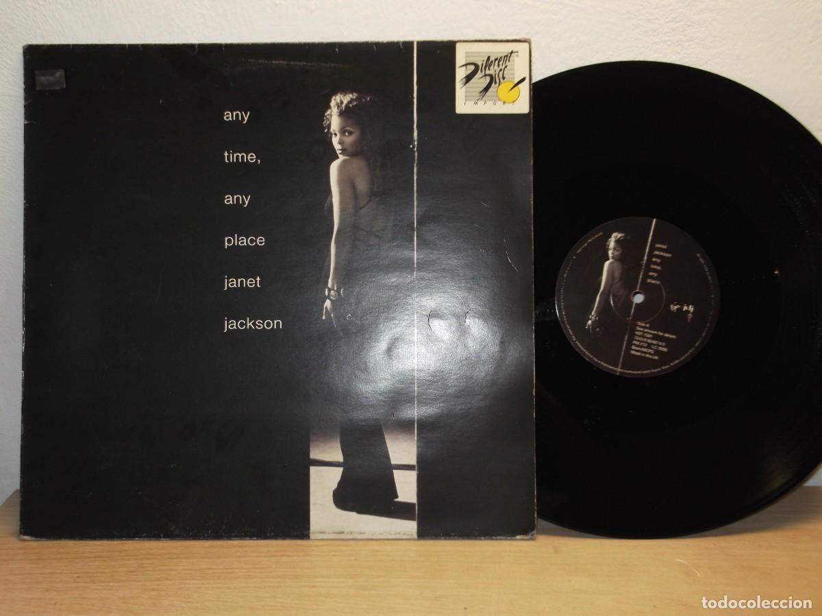 Discos de vinilo: Janet Jackson -Any Time Any Place 12&rdquo; MAXI Single 45 RPM LP
