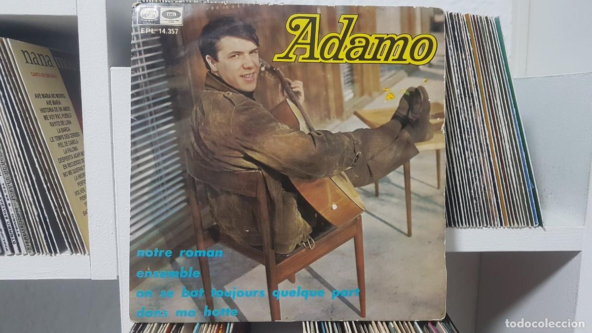 Discos de vinilo: C) Adamo &rdquo;Notre Roman / On se bat toujours quelque part +2&rdquo; Ep a&ntilde;o 1967 - LEER DESCRIPCION